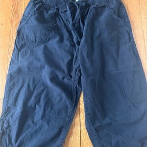 Karen Scott Petites Navy Lightweight 100% Cotton Capri Pants